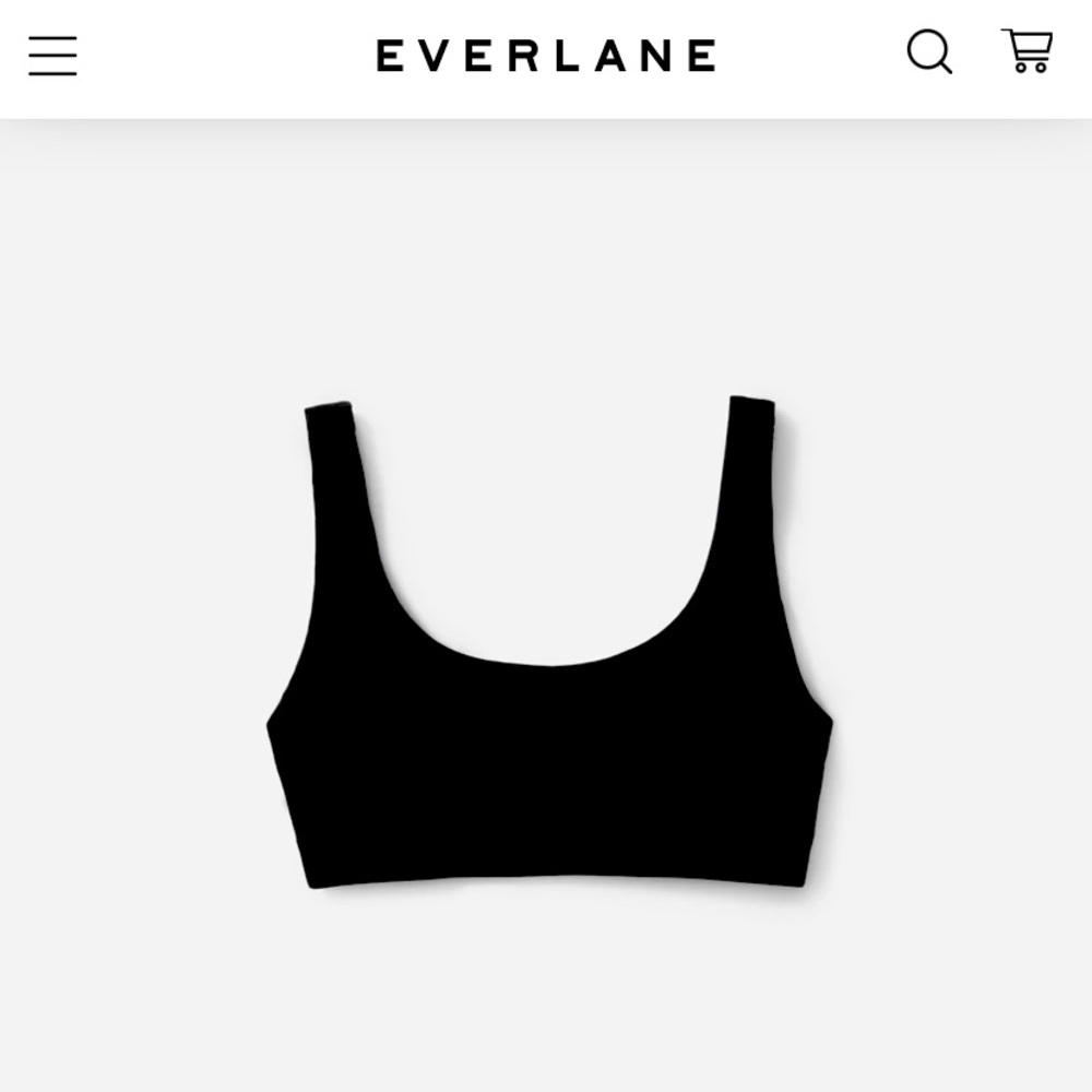 Everlane The Cotton Tank Bra